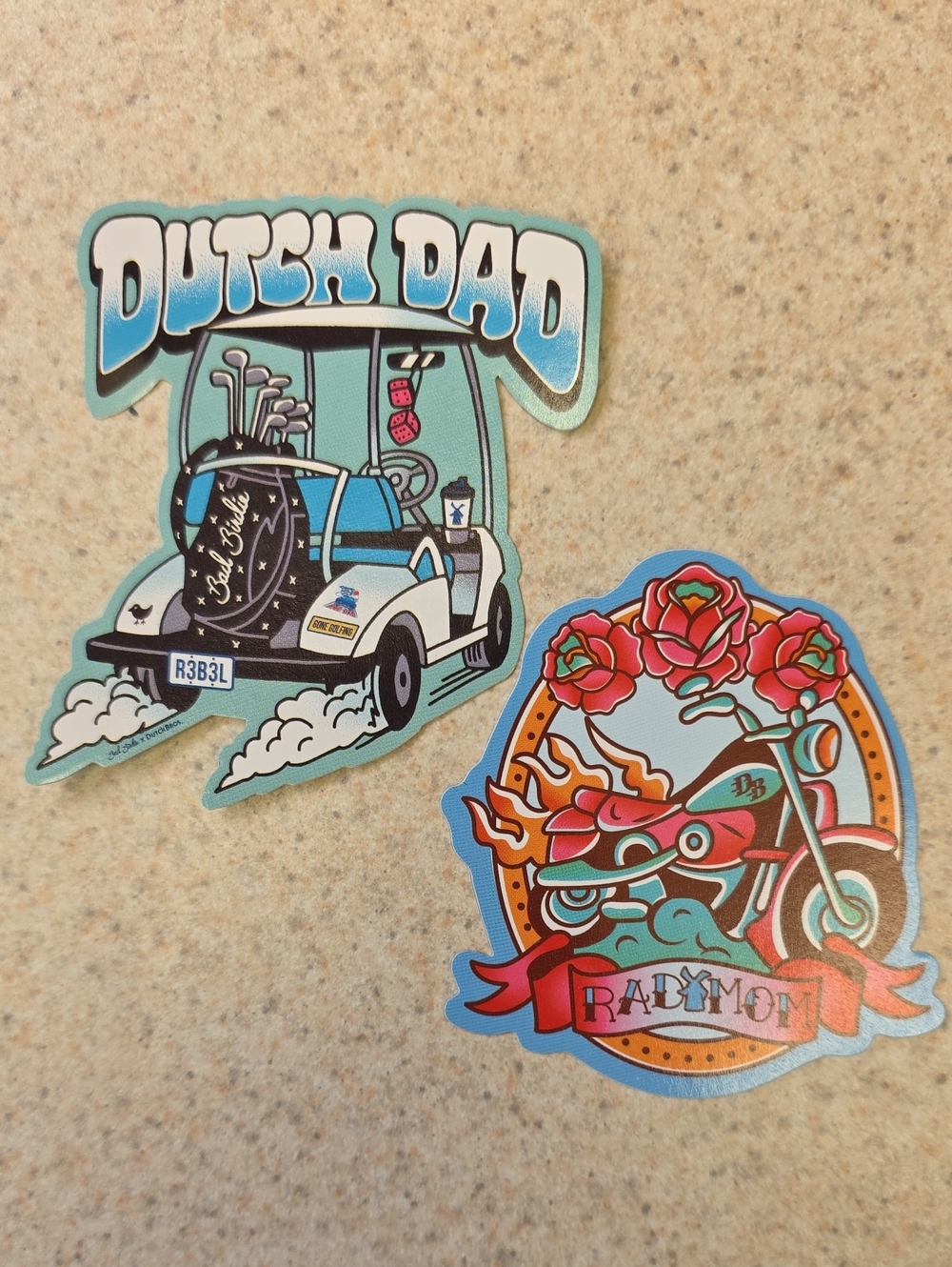 Dutch Bros Limited Edition Dutch Dad & Rad Mom Sticker Set 2026